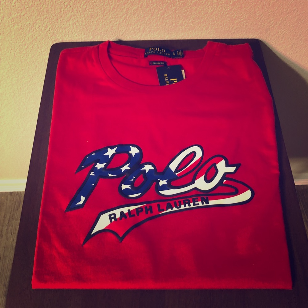 ‼️sold‼️Polo by Ralph Lauren RWB logo T shirt.